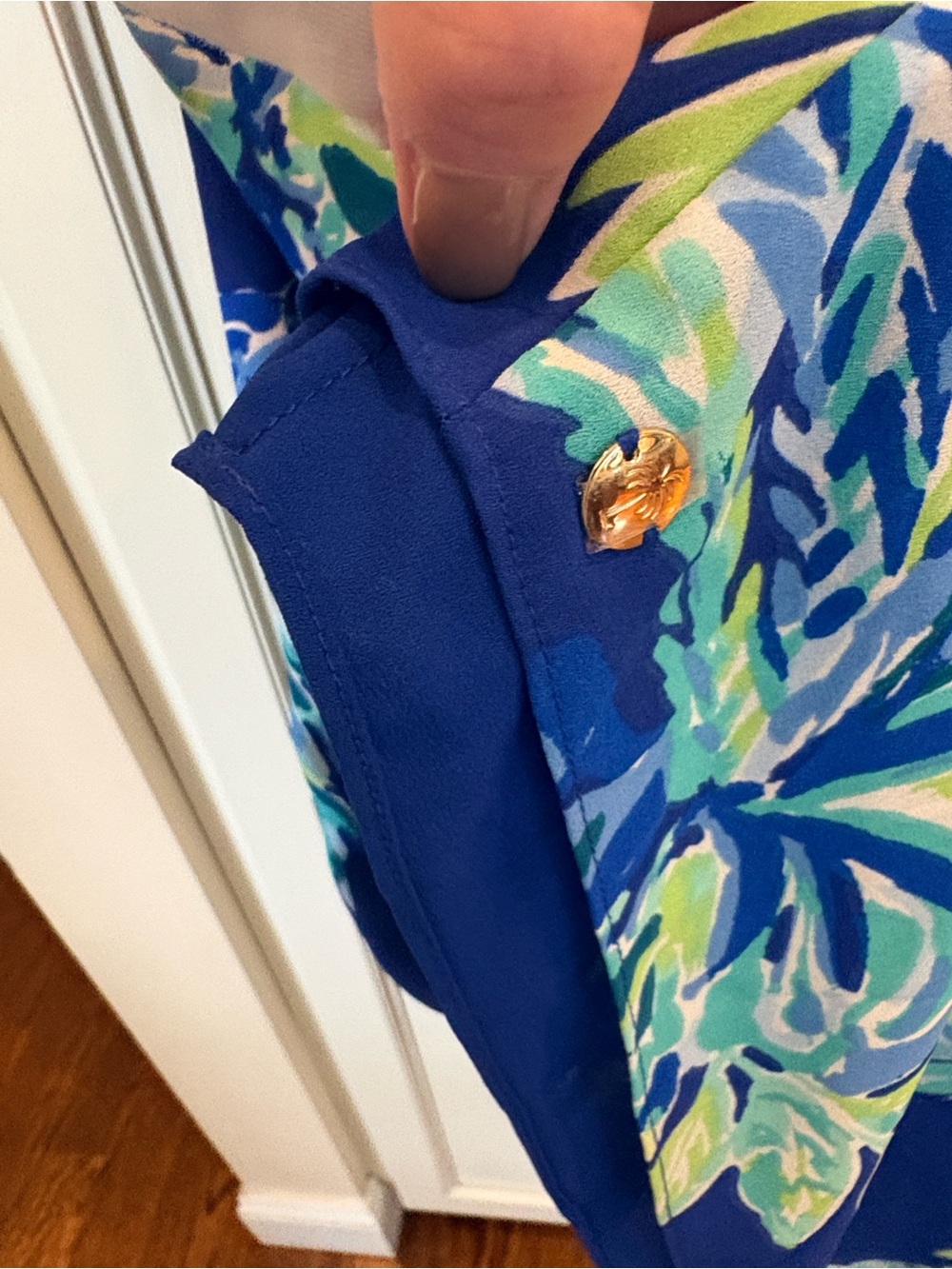 Lilly Pulitzer V-Neck reversible swing Dress size L - Picture 3 of 3